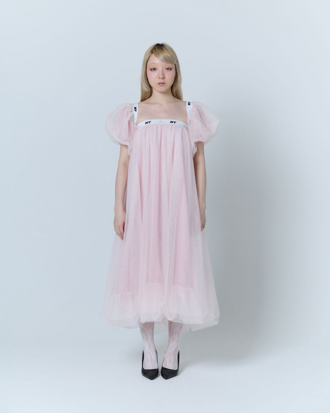 Tulle Bare Dress(Pink)