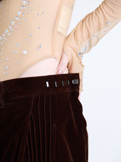 【9月下旬】Velvet Trousers(Brown) ＜店頭予約＞
