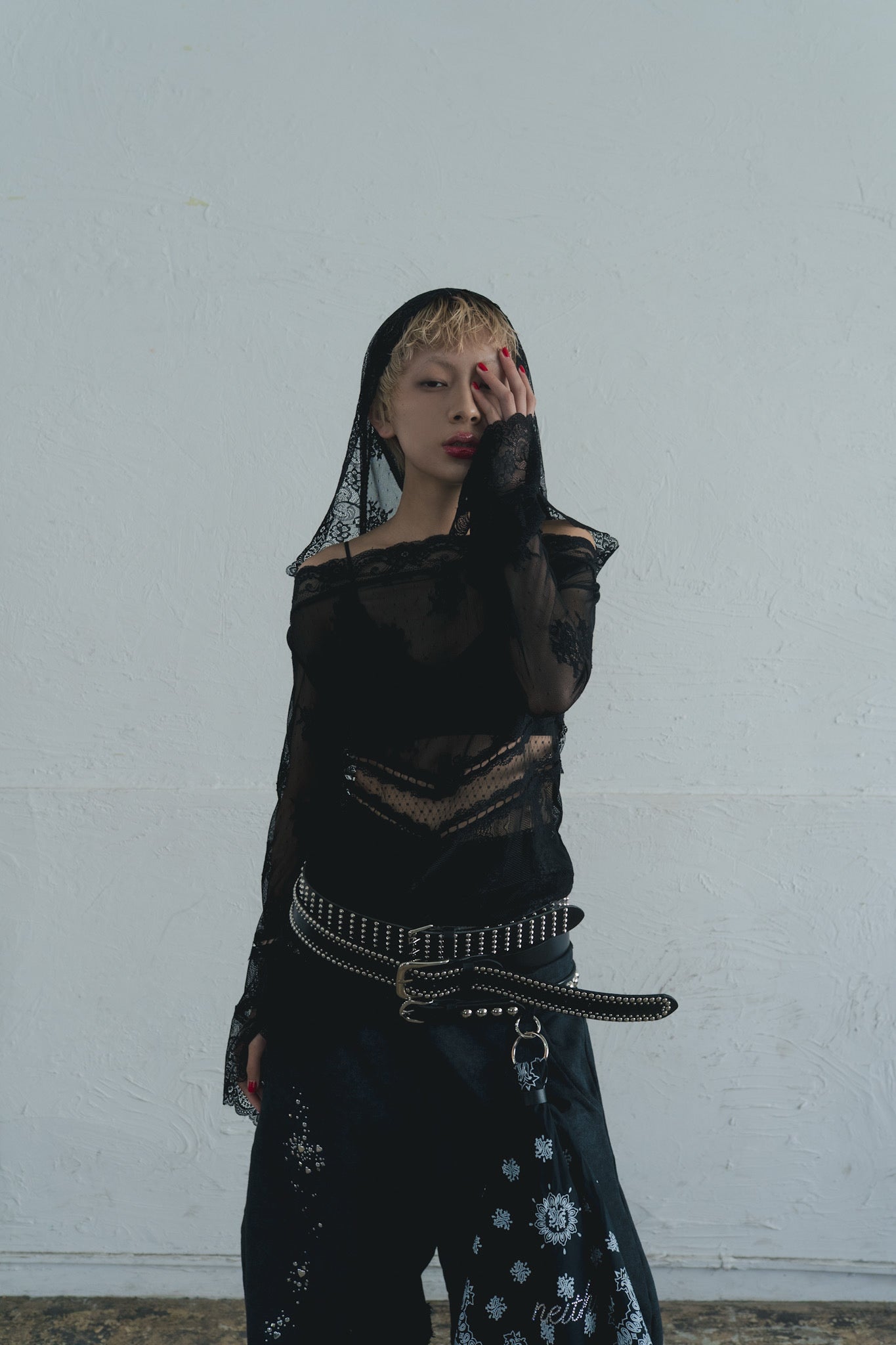 Dome Studs Leater Belt