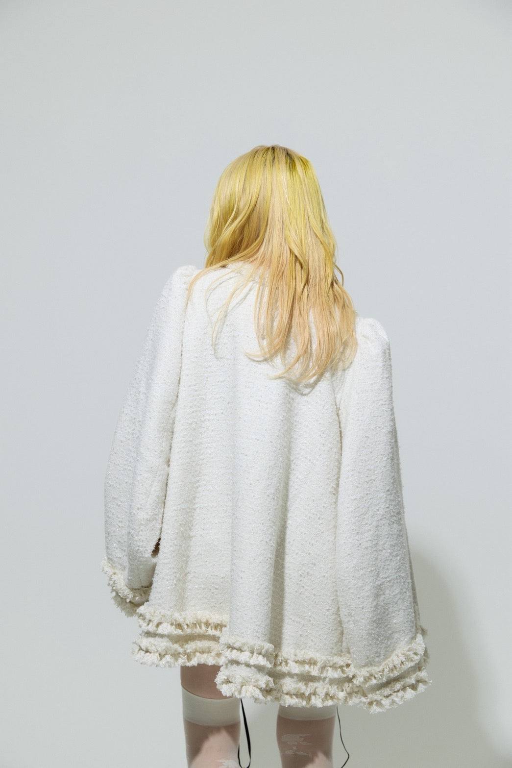 Tweed Bell Dress(Ivory)