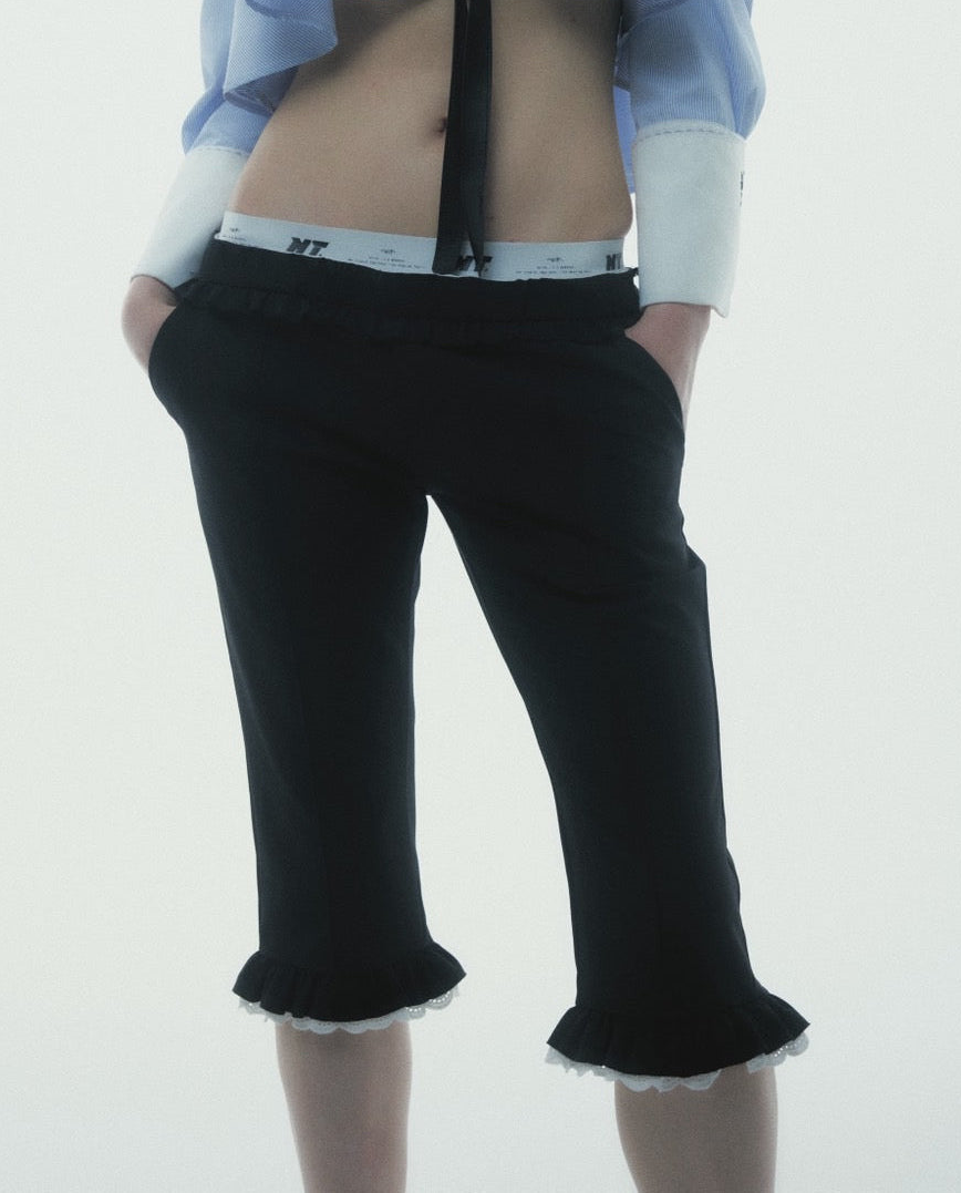 【Last2】Layered Sabrina Pants (Black)