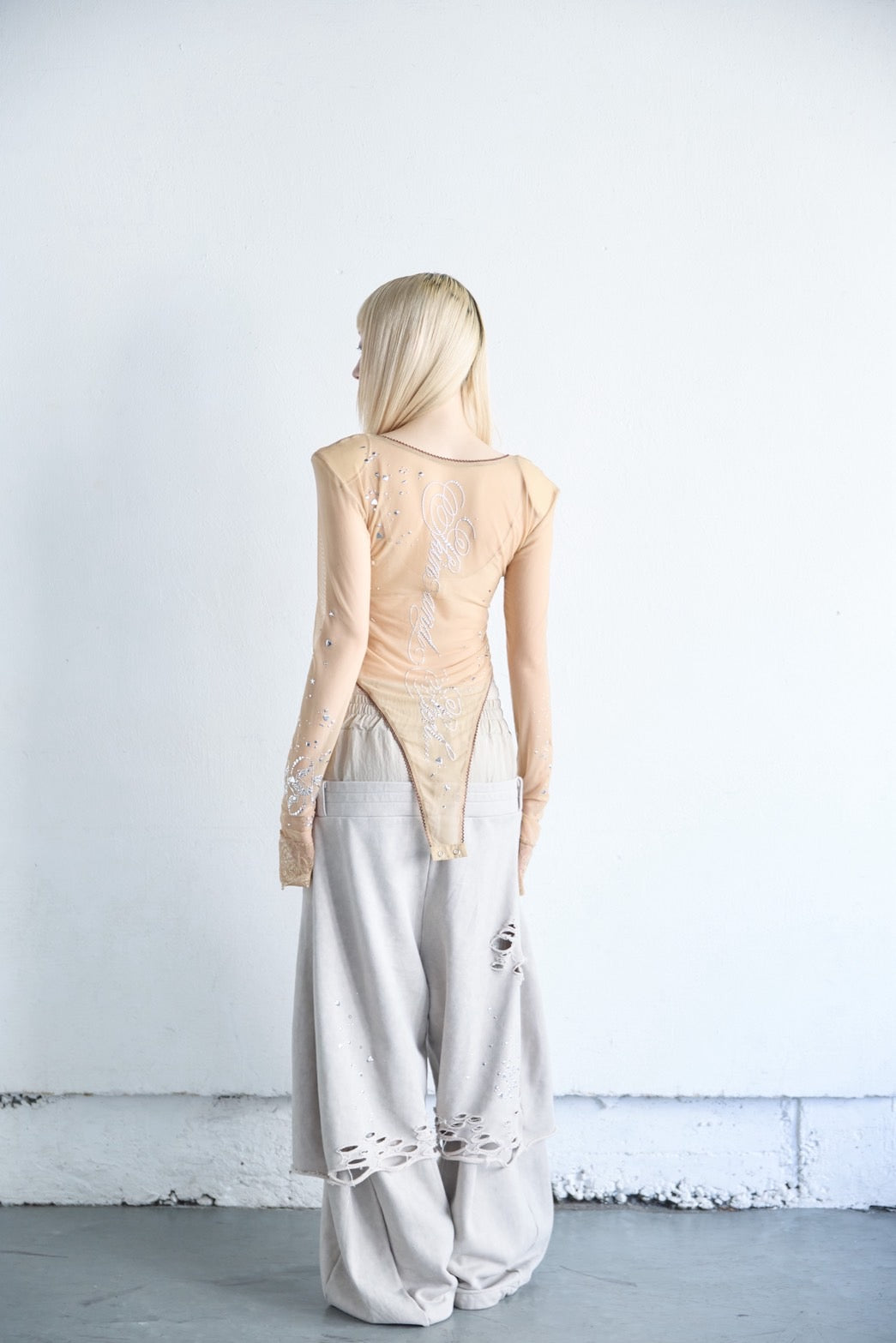 Meteor Low-rise Sweat Pants(Beige)