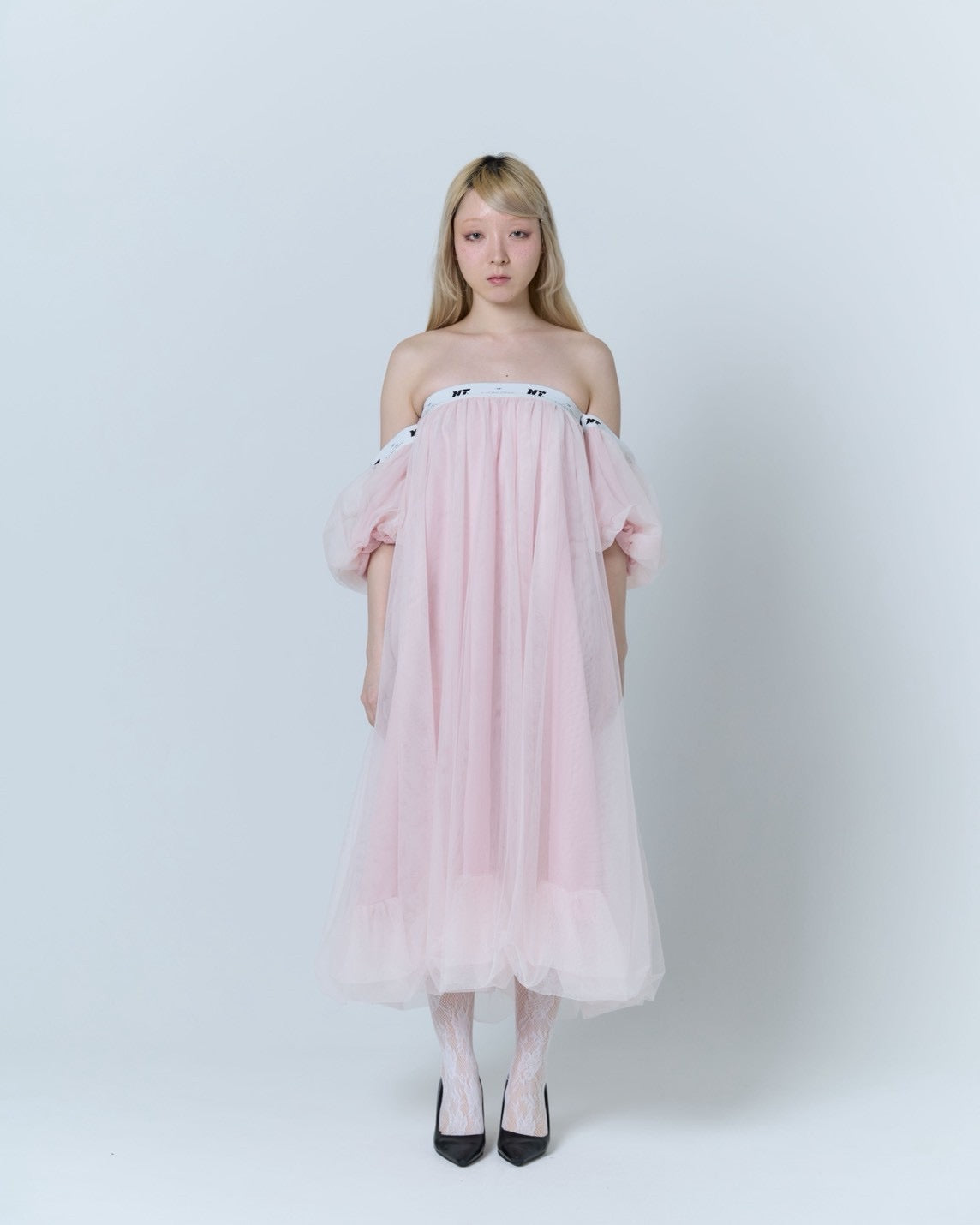 Tulle Bare Dress(Pink)