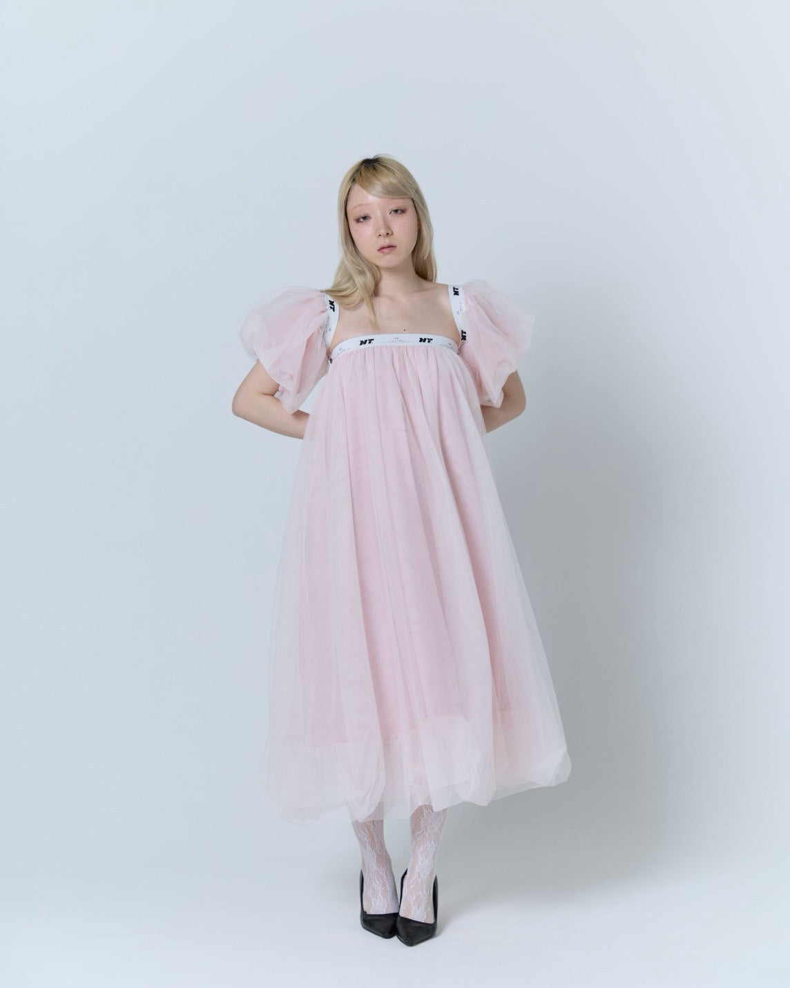 Tulle Bare Dress(Pink)