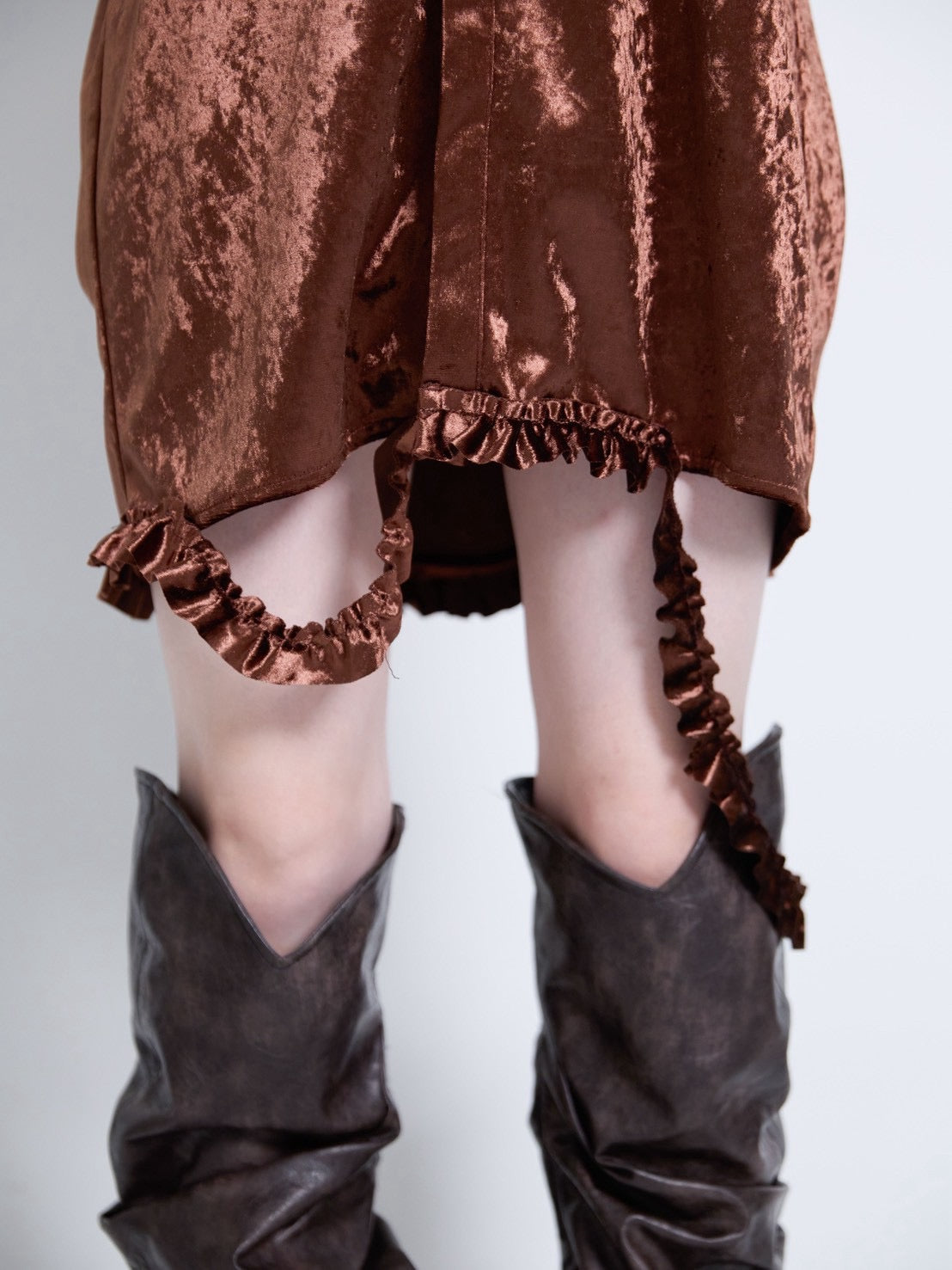 【9月下旬】Velvet Shirt(Brown)