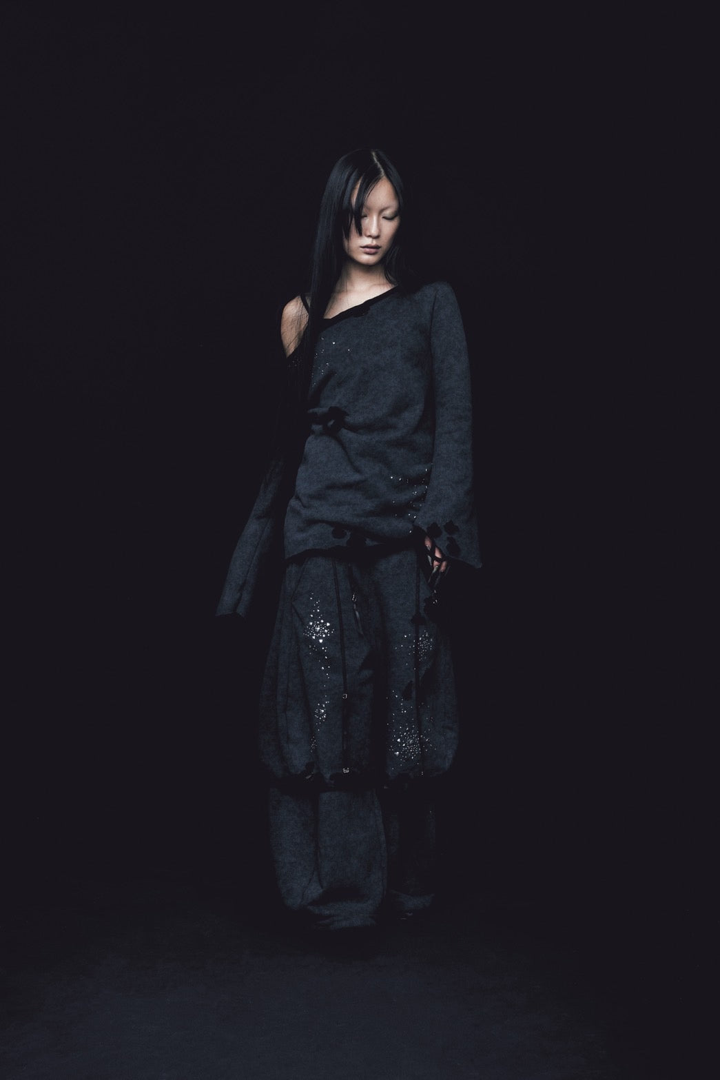 Meteor Low-rise Sweat Pants(Black)