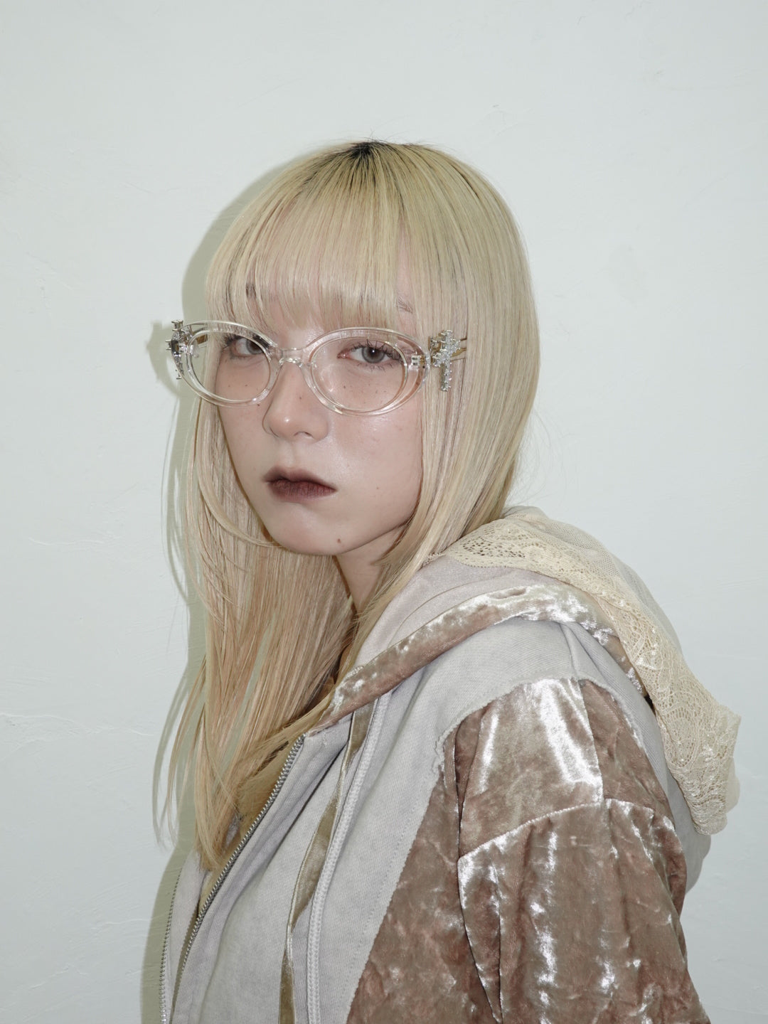 Thick Oval Frame Glasses