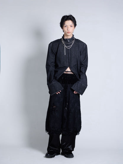 【9月下旬】Denim Shirt(Black)