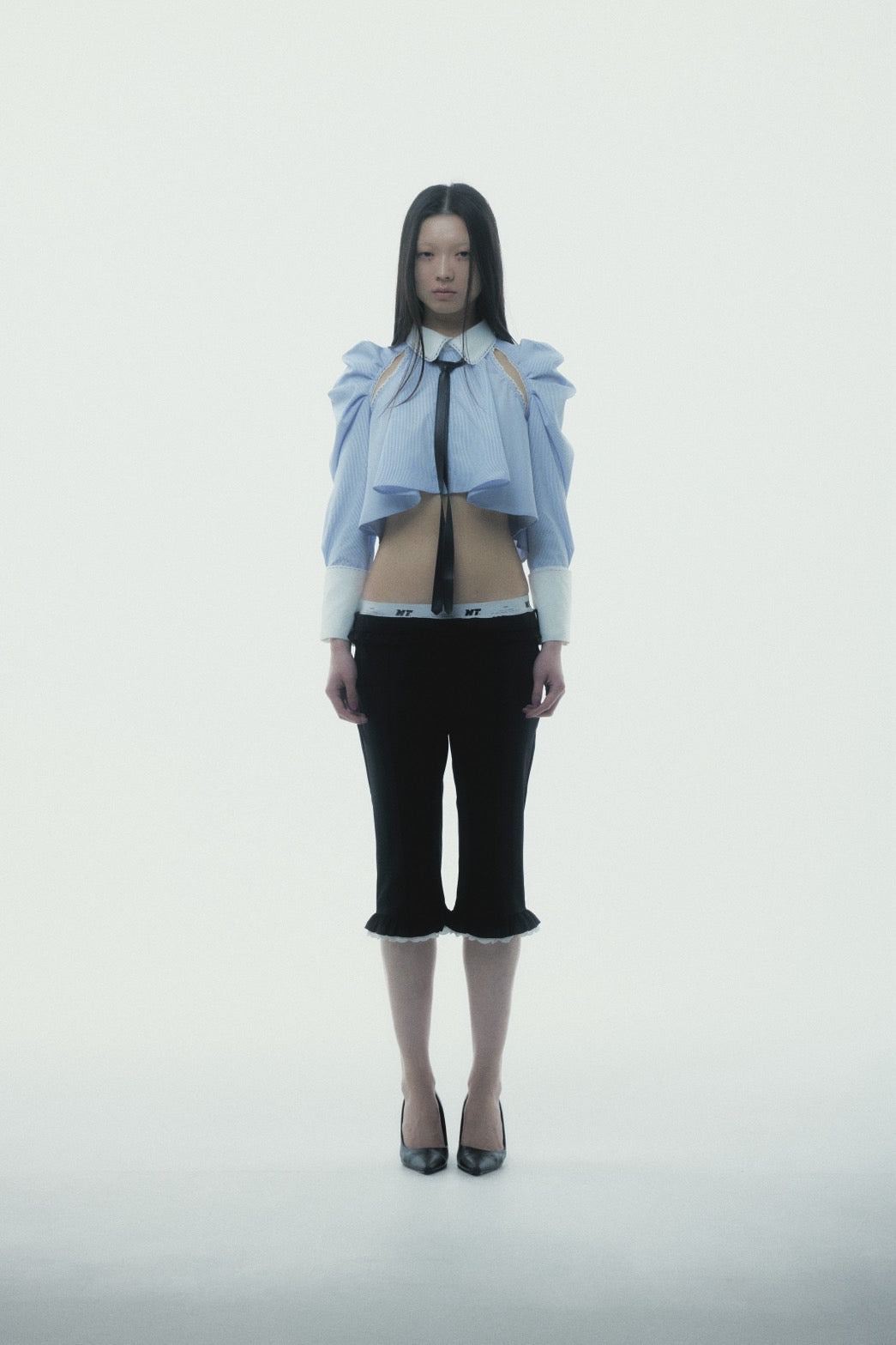 【Last2】Layered Sabrina Pants (Black)