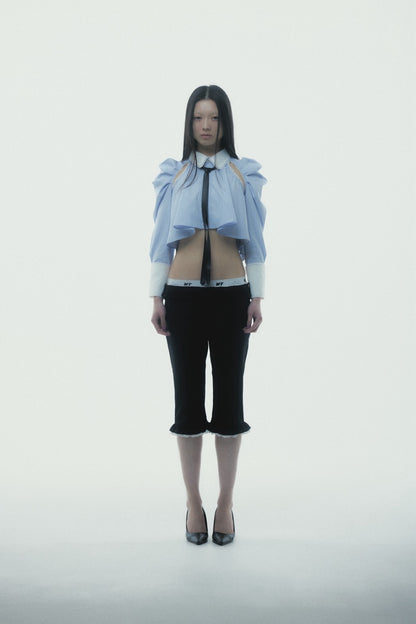 Layered Sabrina Pants (Black)