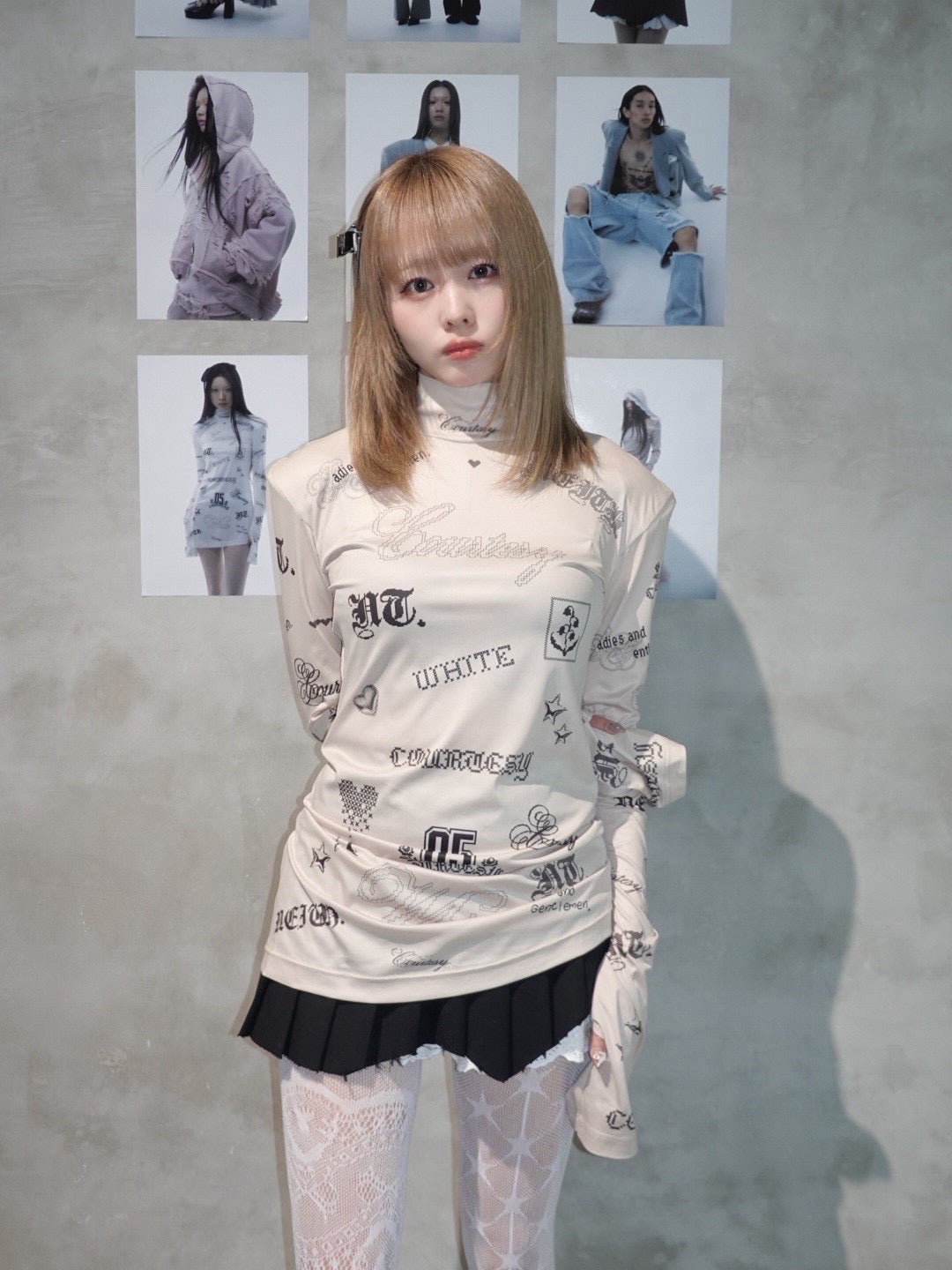 【5月中旬】Destroyed Micro Mini Skirt (Black)