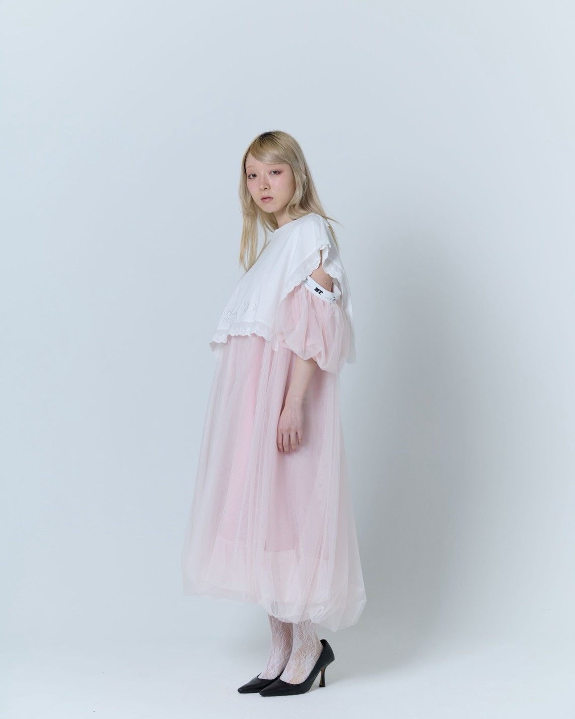 Tulle Bare Dress(Pink)
