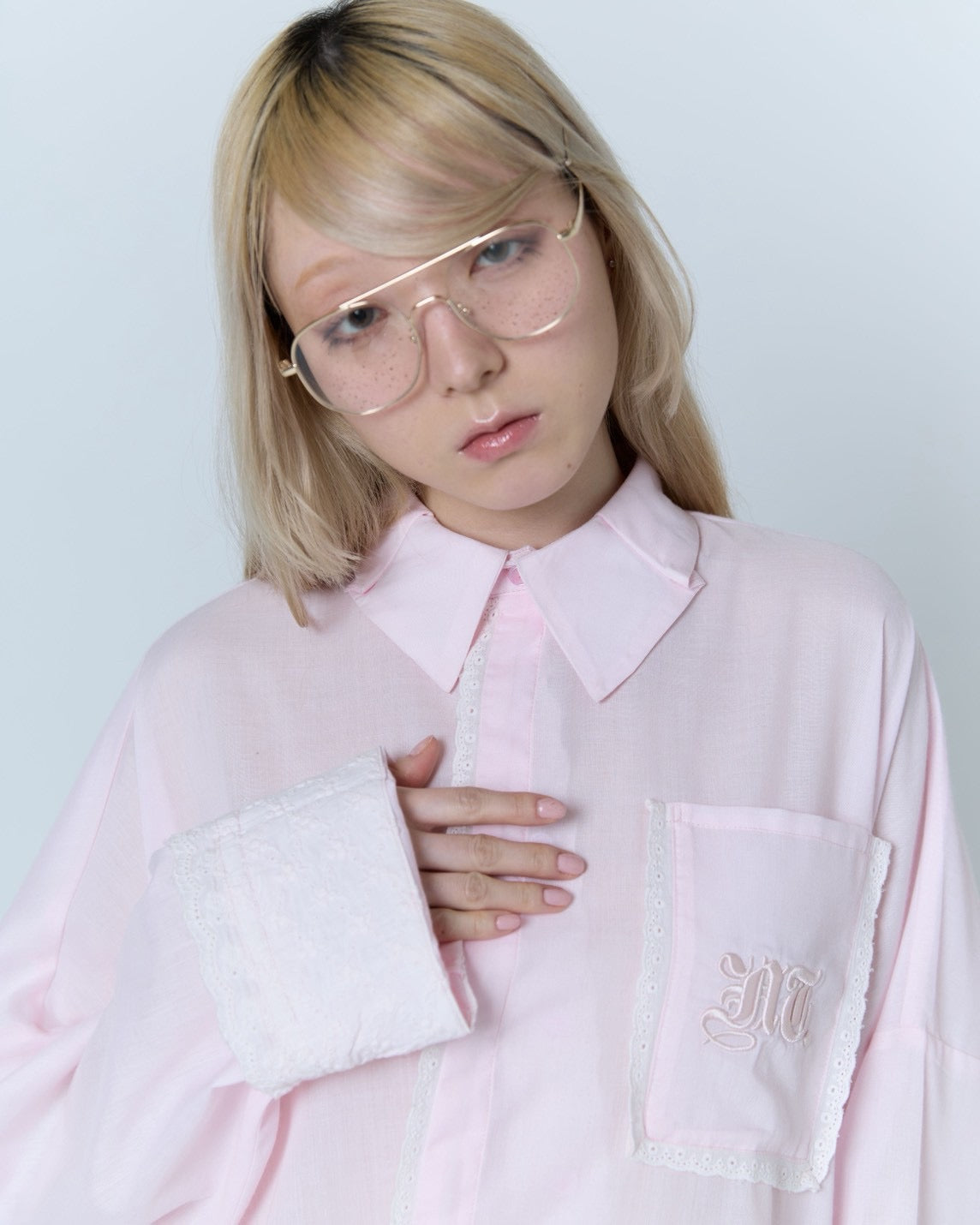 Handkerchief Shirt Dress (Pink)