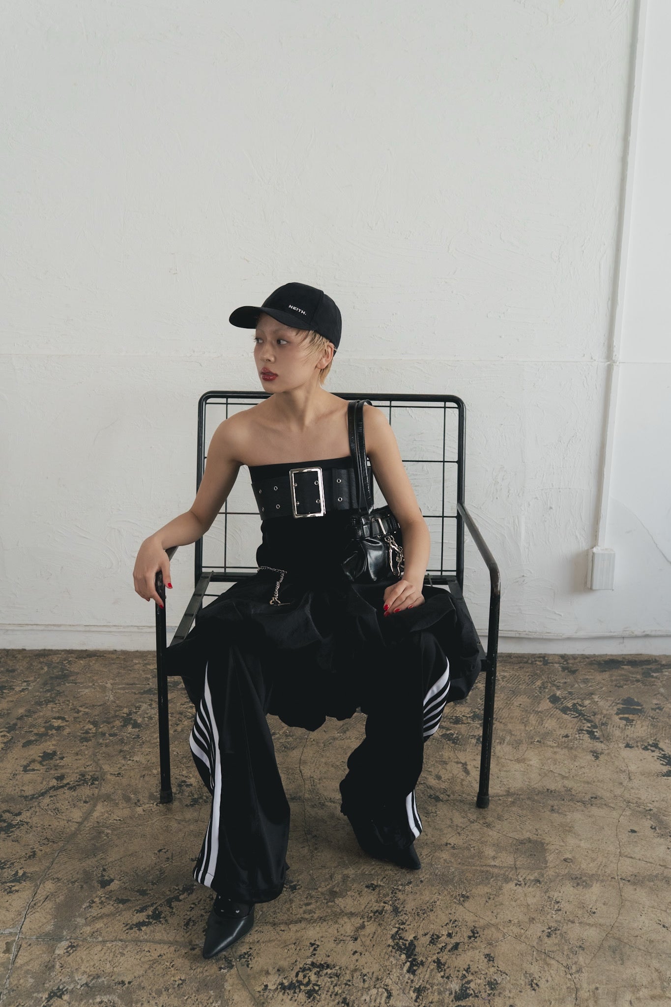 Leather Balloon Dresskirt(Black)