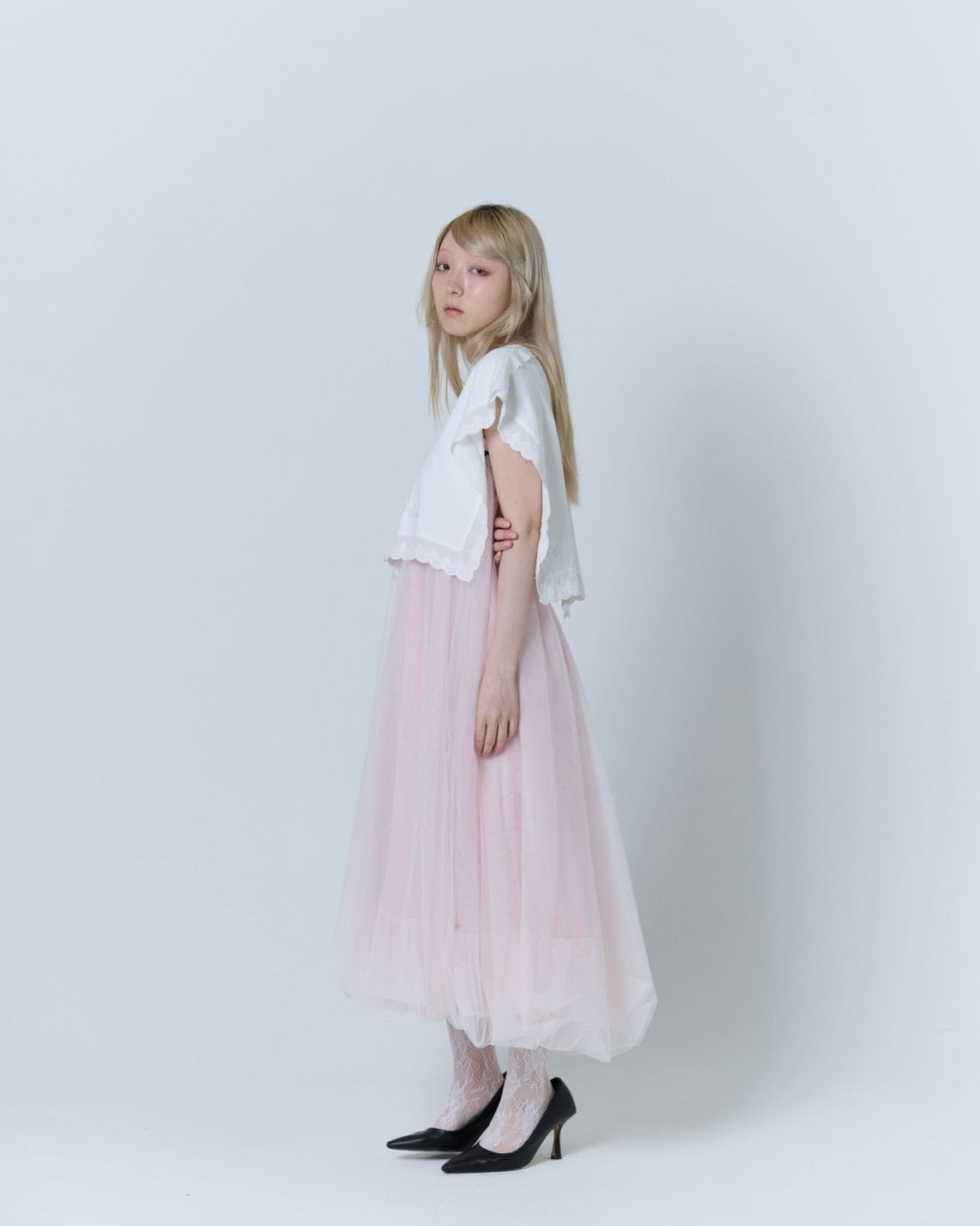 Tulle Bare Dress(Pink)
