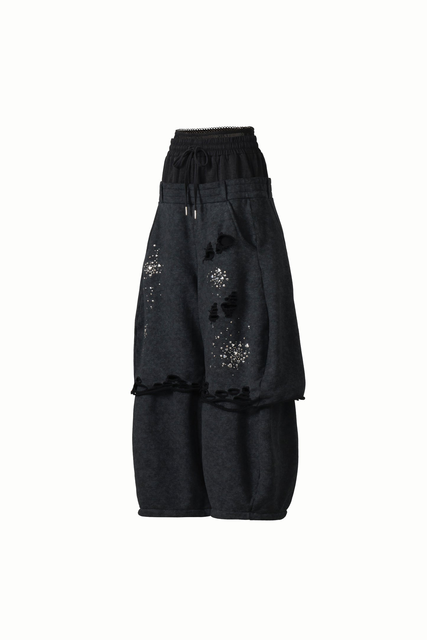 Meteor Low-rise Sweat Pants(Black)
