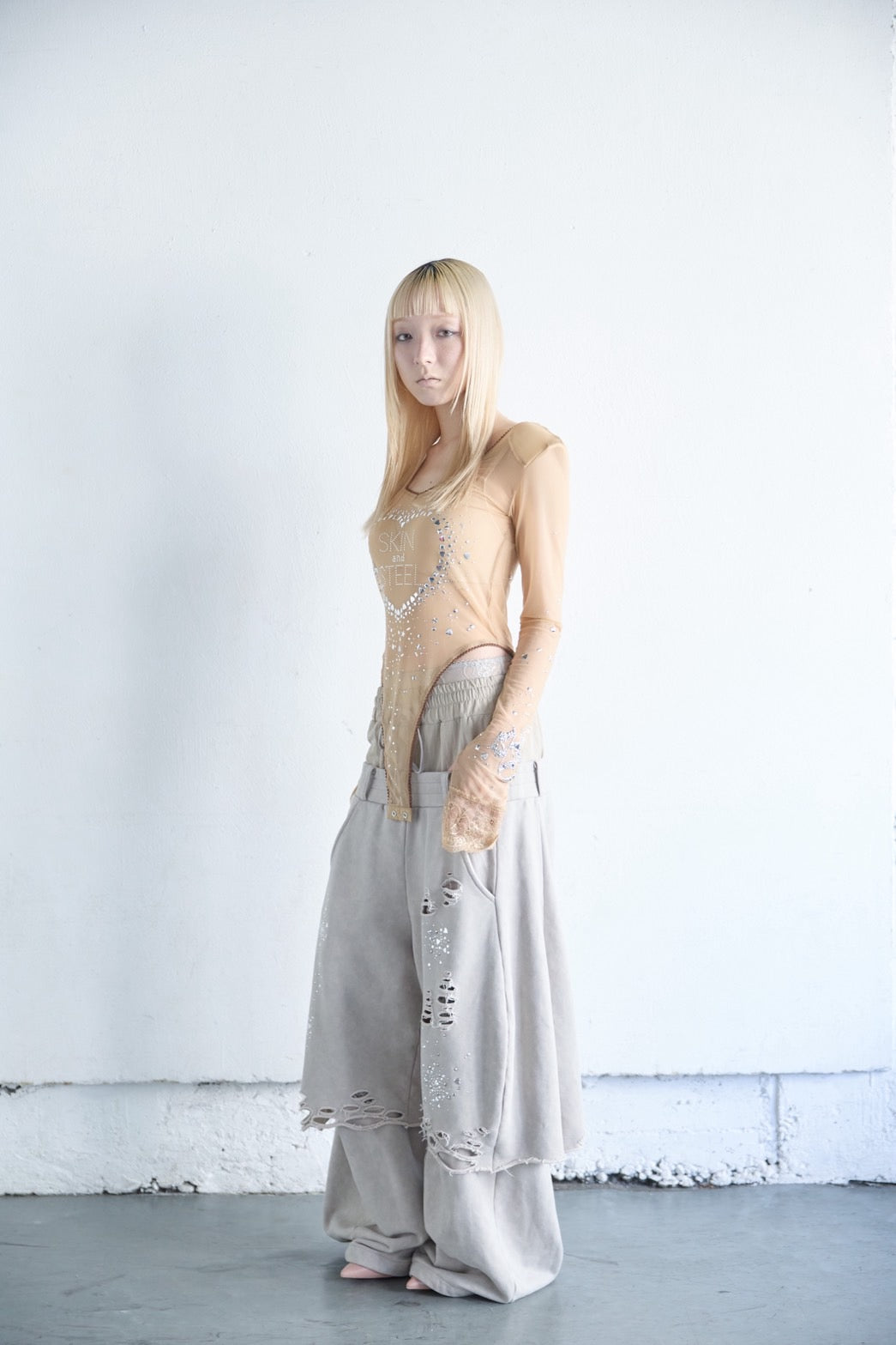 Meteor Low-rise Sweat Pants(Beige)