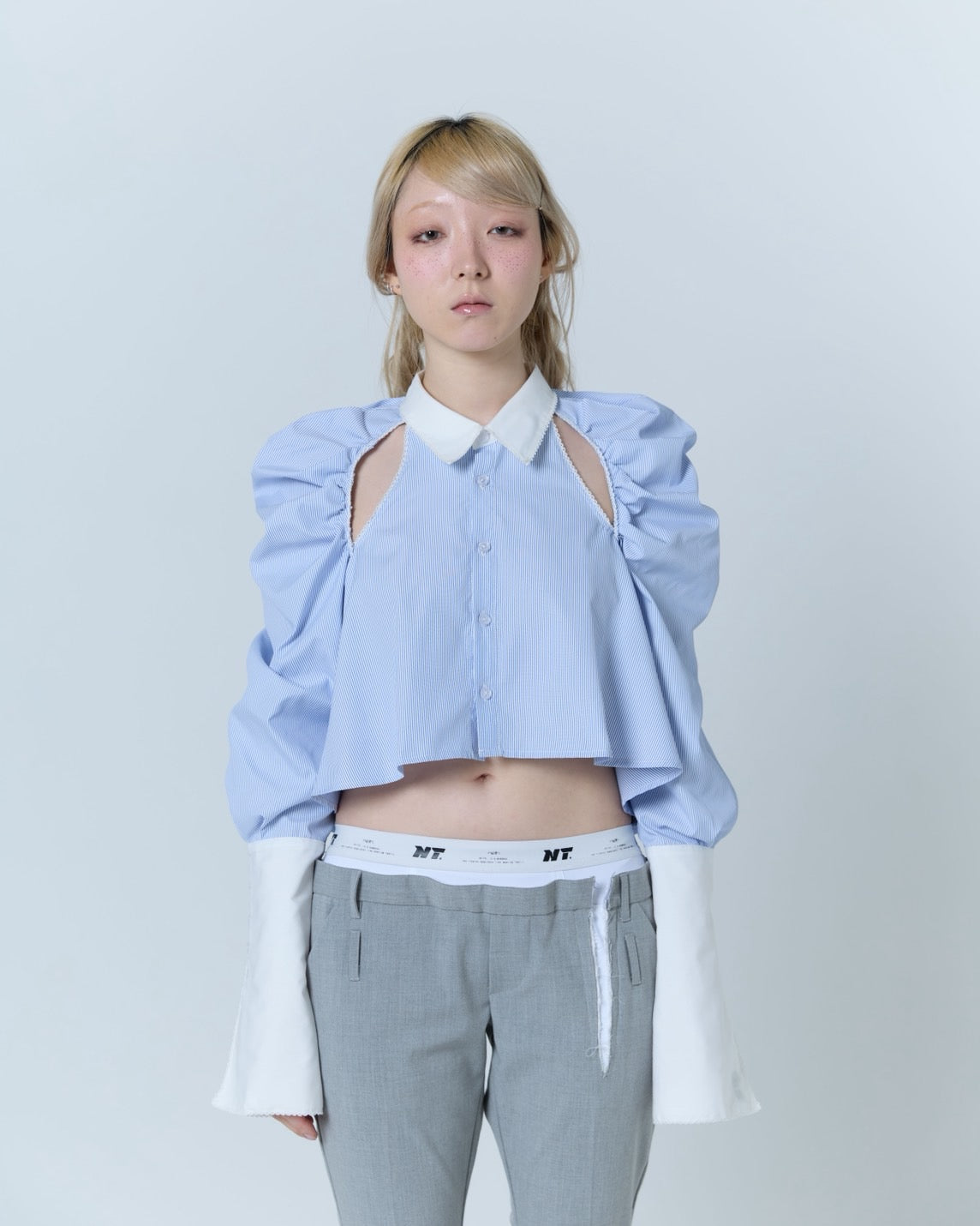 Cleric Flare Shirt (Blue)
