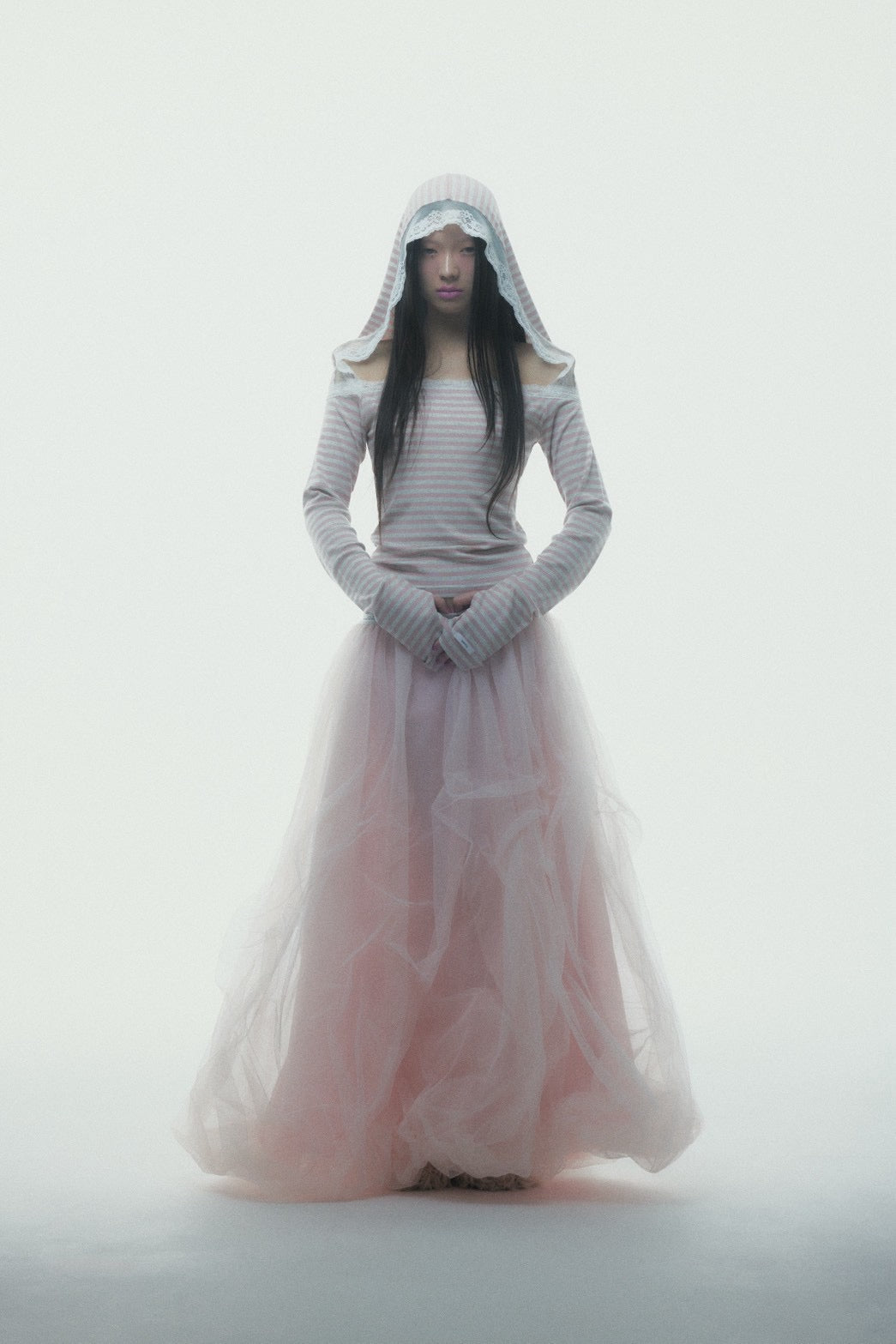 Tulle Bare Dress(Pink)