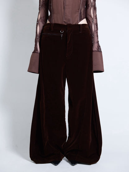 【9月下旬】Velvet Trousers(Brown) ＜店頭予約＞