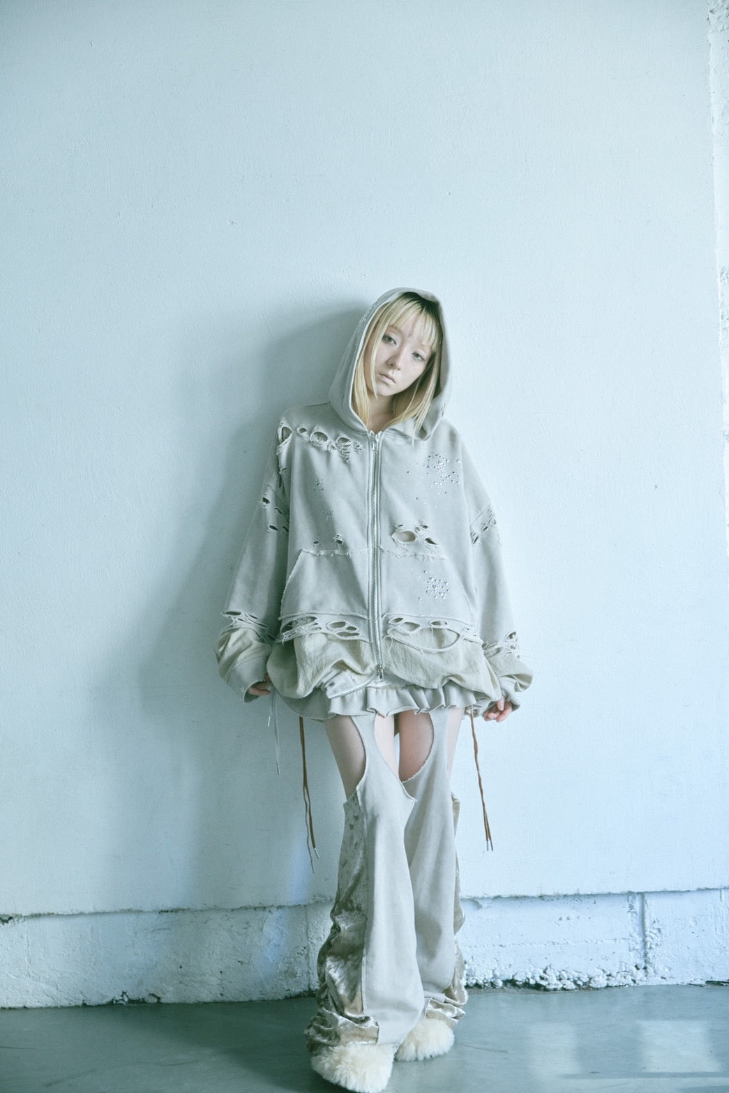 Meteor Crush Hoodie(Beige)