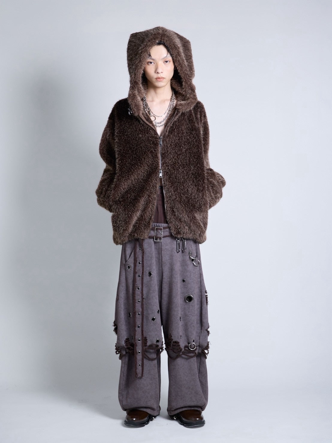 【9月下旬】Carabiner Sweat Pants(Brown) ＜店頭予約＞