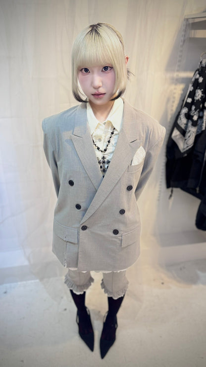 Destroyed Pocket Chief Jacket (Gray)