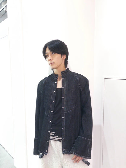 [Late September] Denim Shirt (Black)