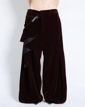 【10月初旬】Velvet Trousers(Brown)