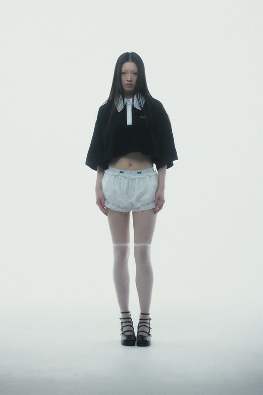 【5月上旬】Double Collar Rugger Shirt (Black)