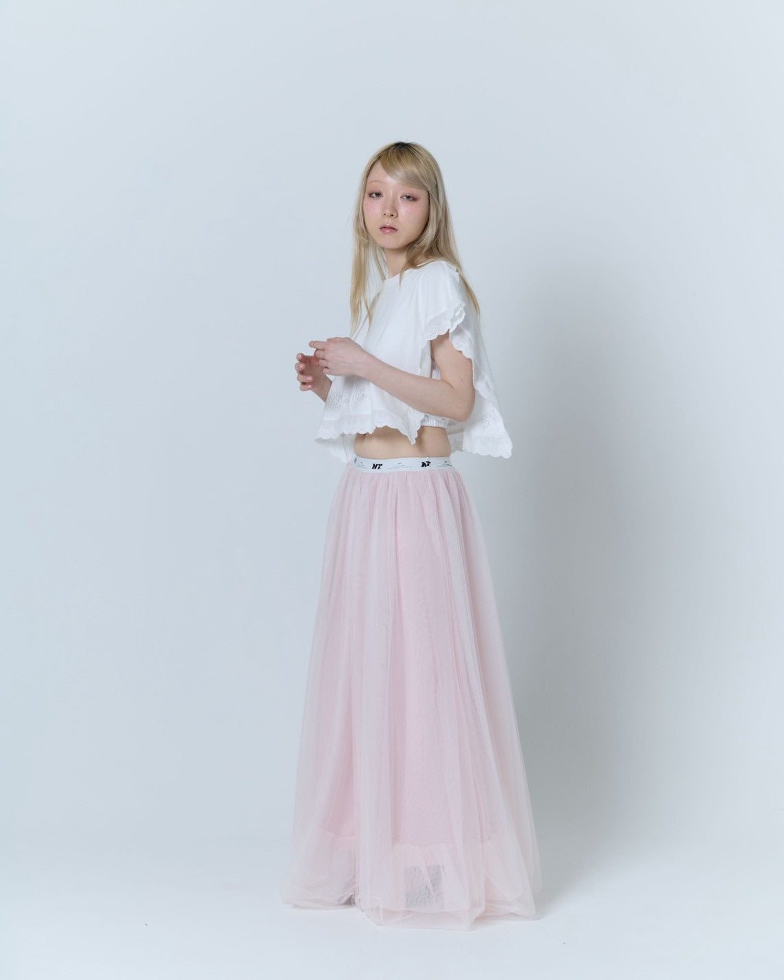 Tulle Bare Dress(Pink)