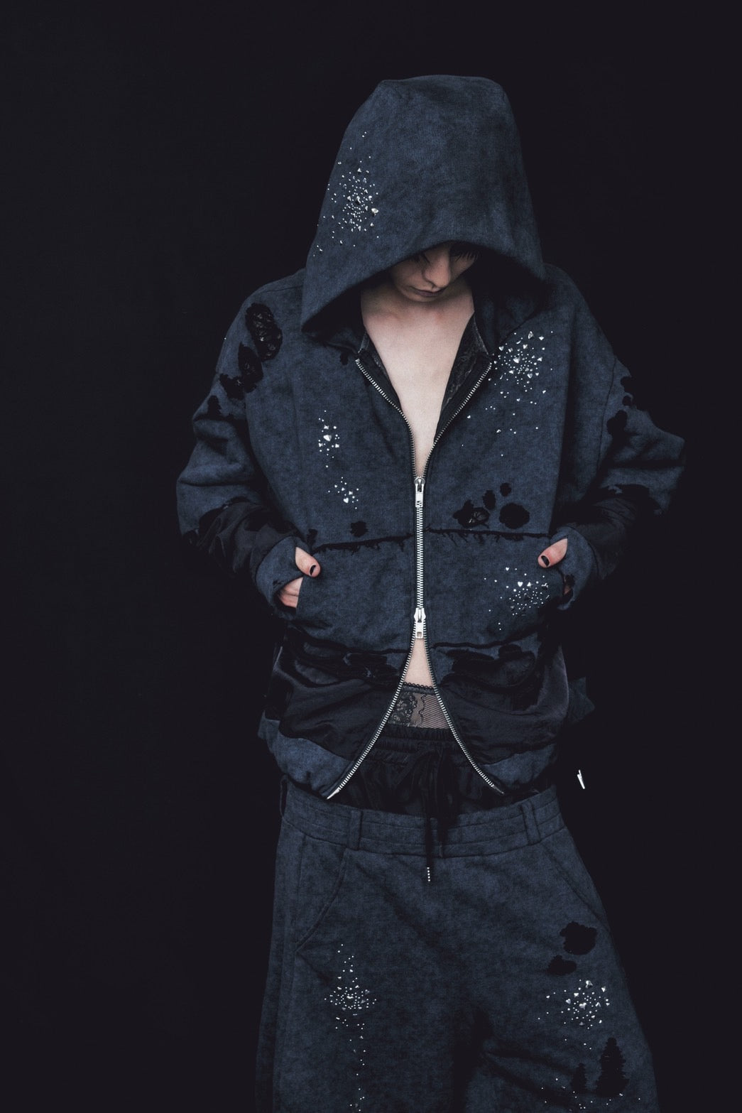 Meteor Crush Hoodie(Black)