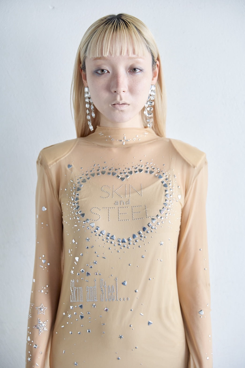 Metallic Sparkle Skin Dress(Beige)