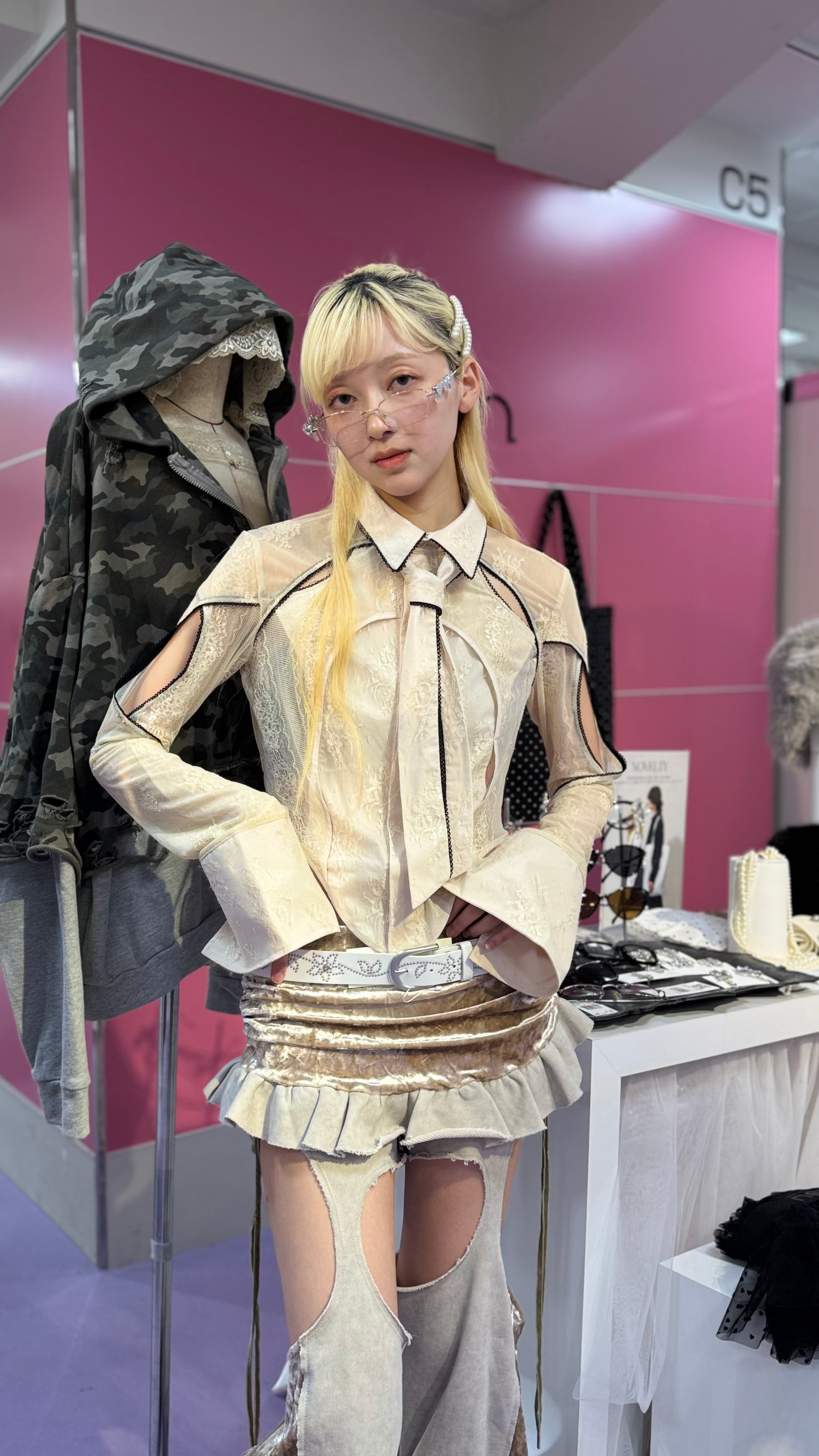 Last1】Spark Garter Skirtpants(Beige) – neith.onlinestore