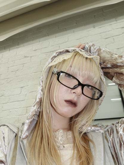 Thick Square Frame Glasses