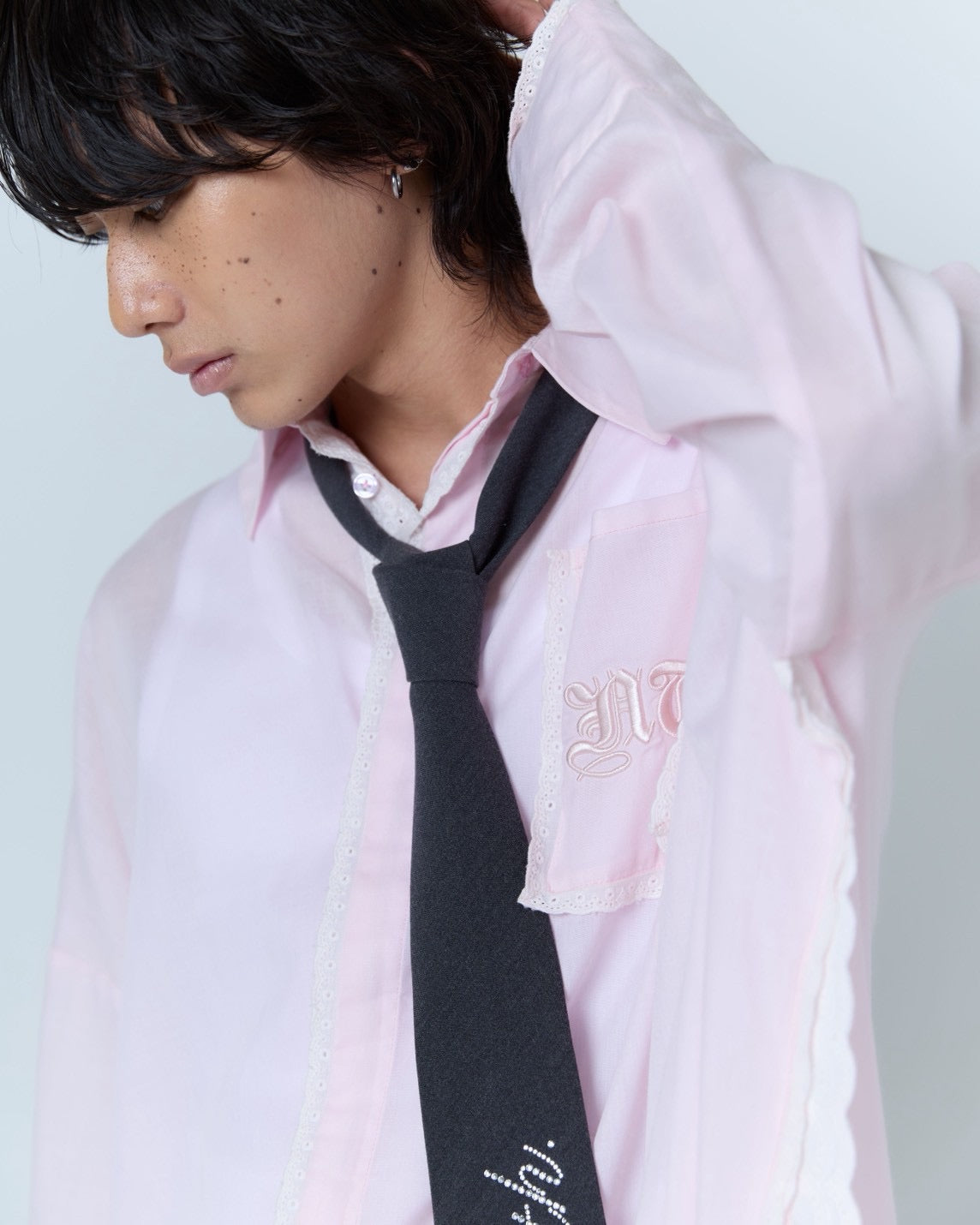 Handkerchief Shirt Dress (Pink)