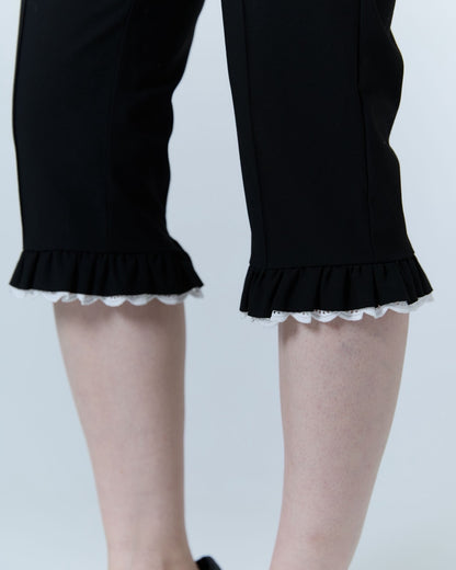 Layered Sabrina Pants (Black)