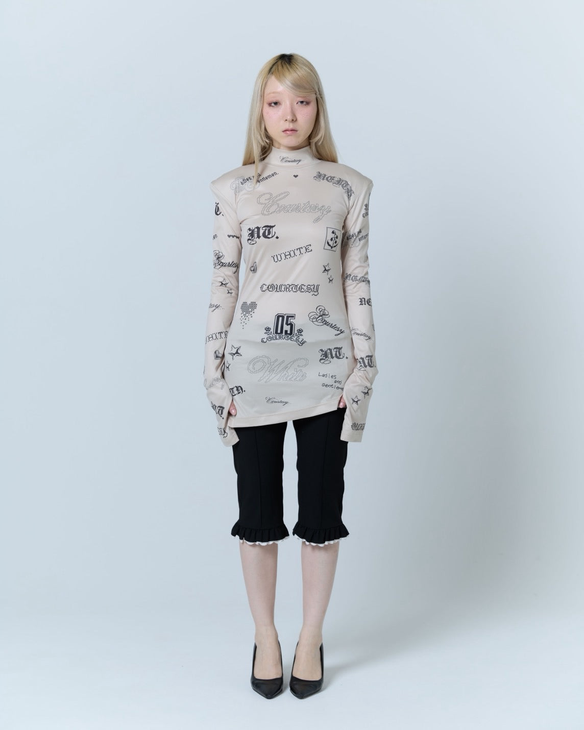 【Last2】Layered Sabrina Pants (Black)