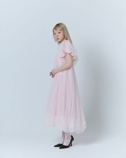 Tulle Bare Dress(Pink)