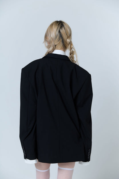 Destroyed Pocket Chief Jacket (Black）