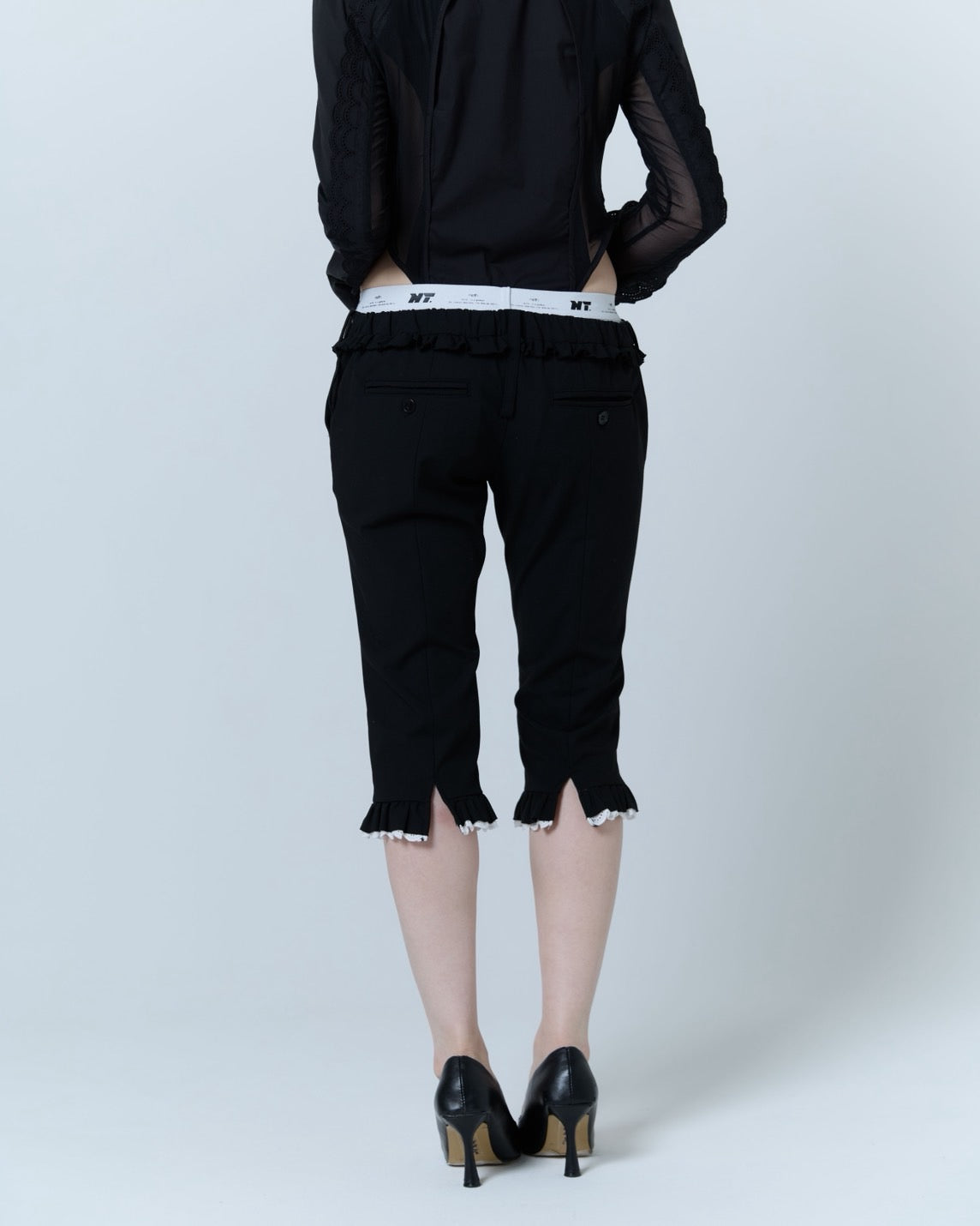 【Last2】Layered Sabrina Pants (Black)