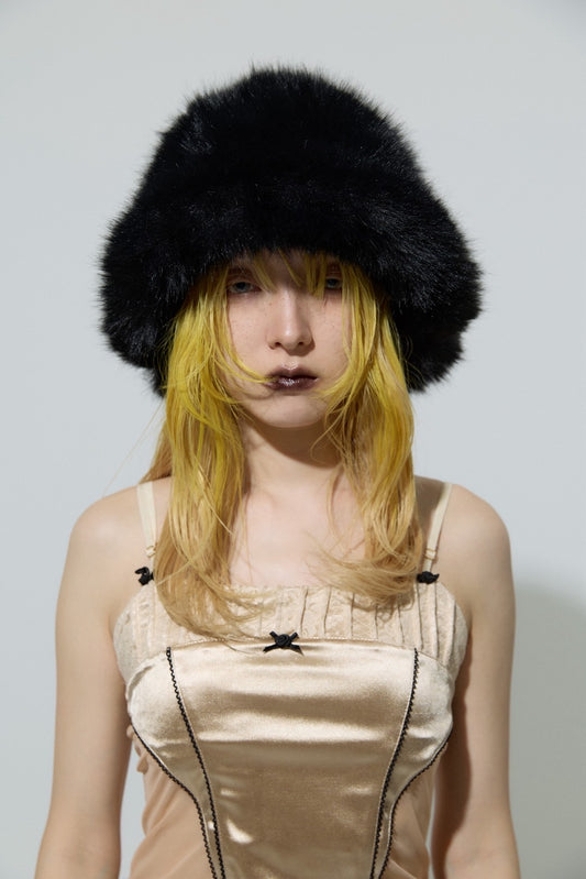 Extra Fur Bucket(Black)