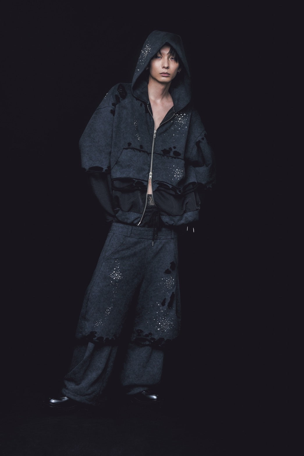 Meteor Crush Hoodie(Black)