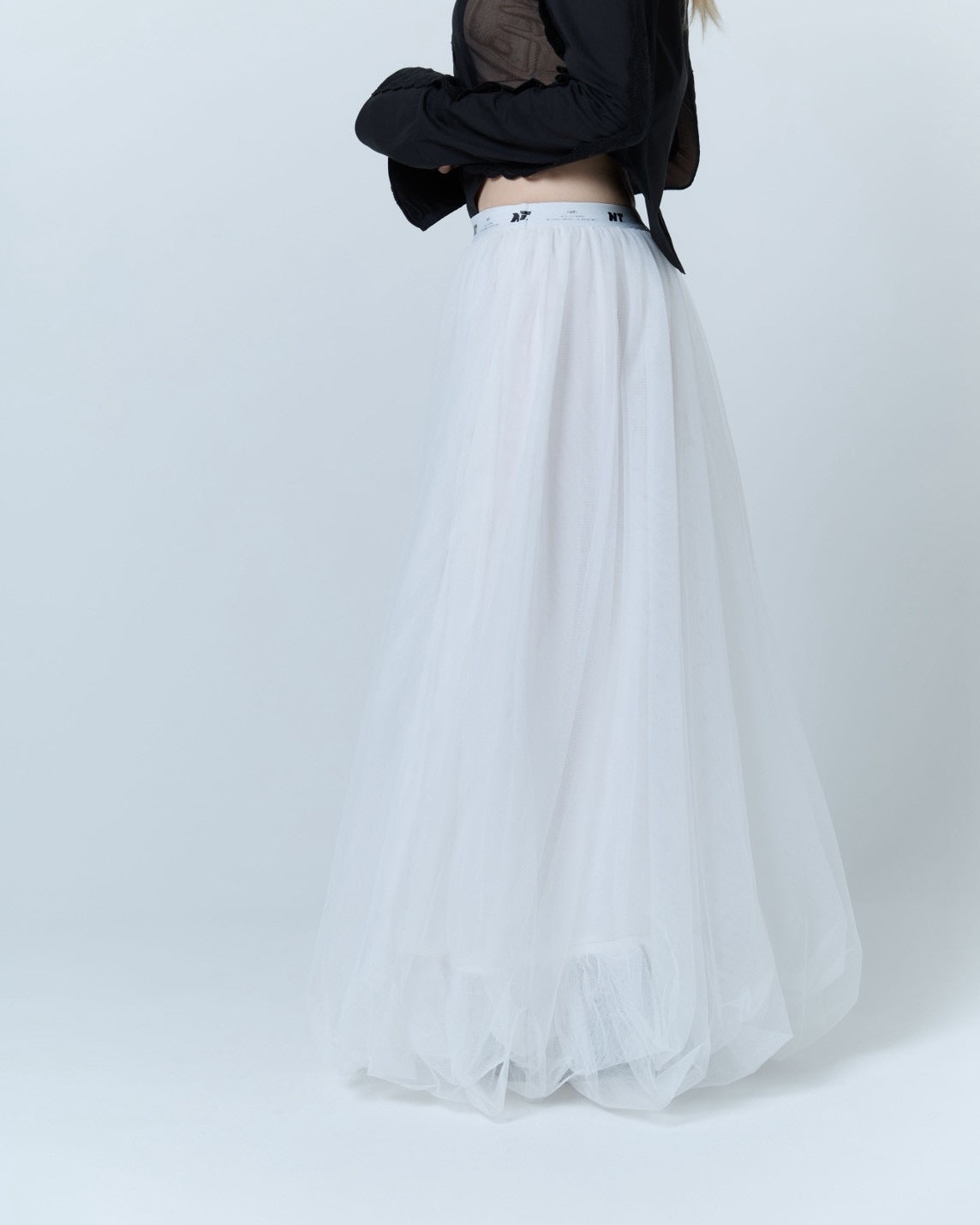 Tulle Bare Dress(White)