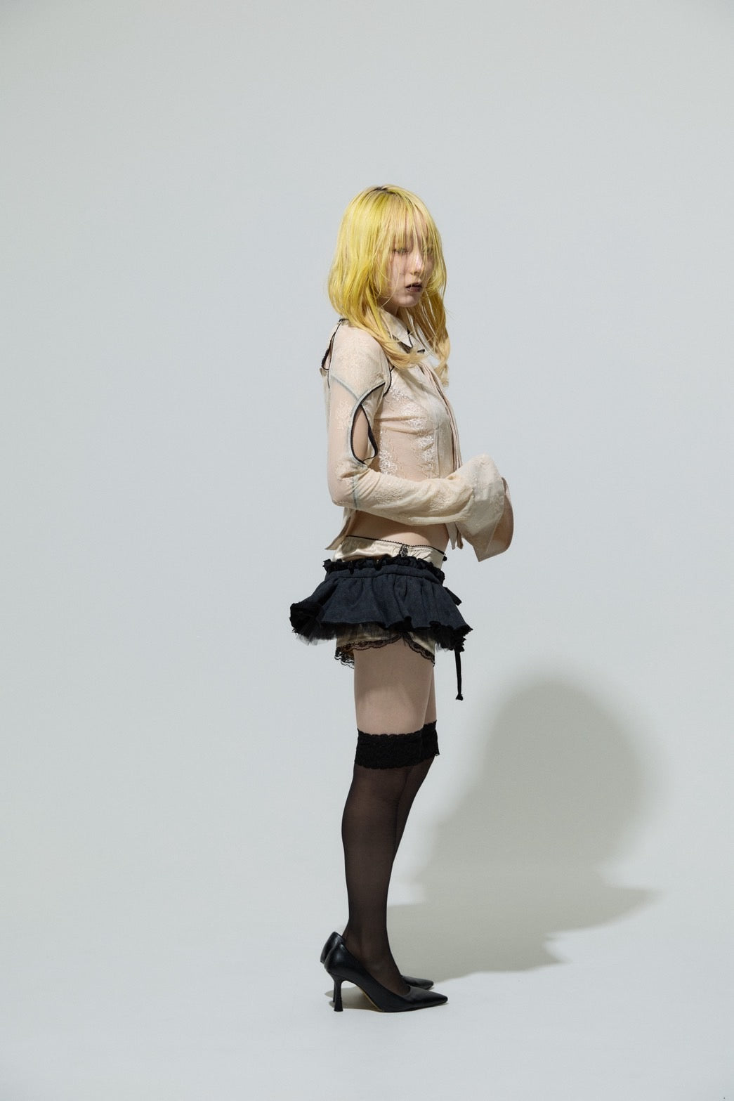 Classic Lace Shirt(Beige)