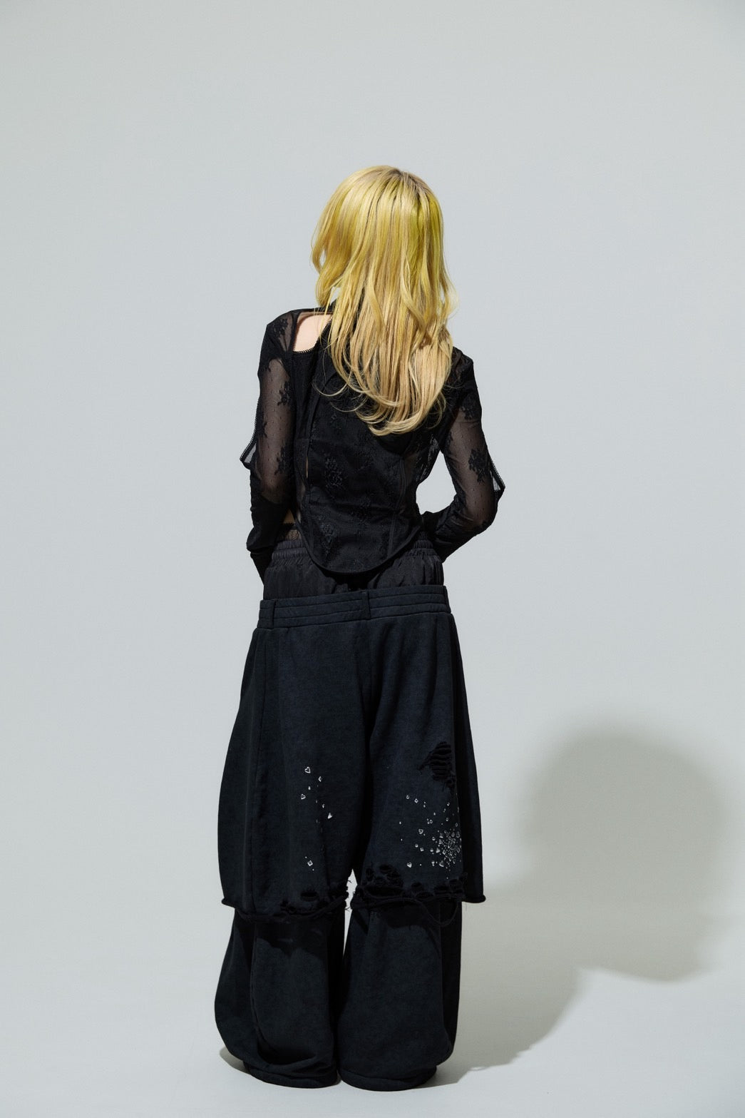 Meteor Low-rise Sweat Pants(Black)