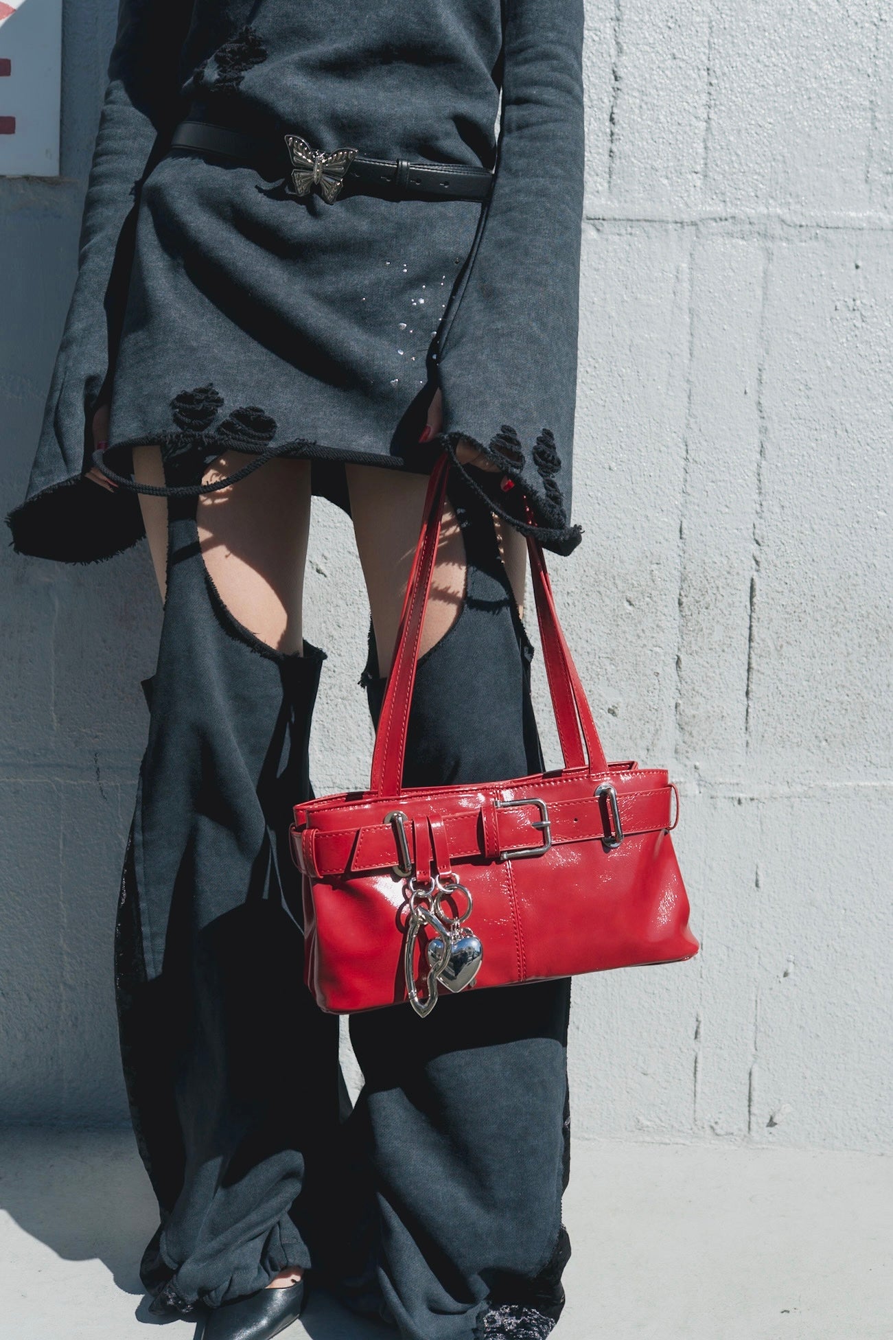 Love Veil Sweat Dress(Black)