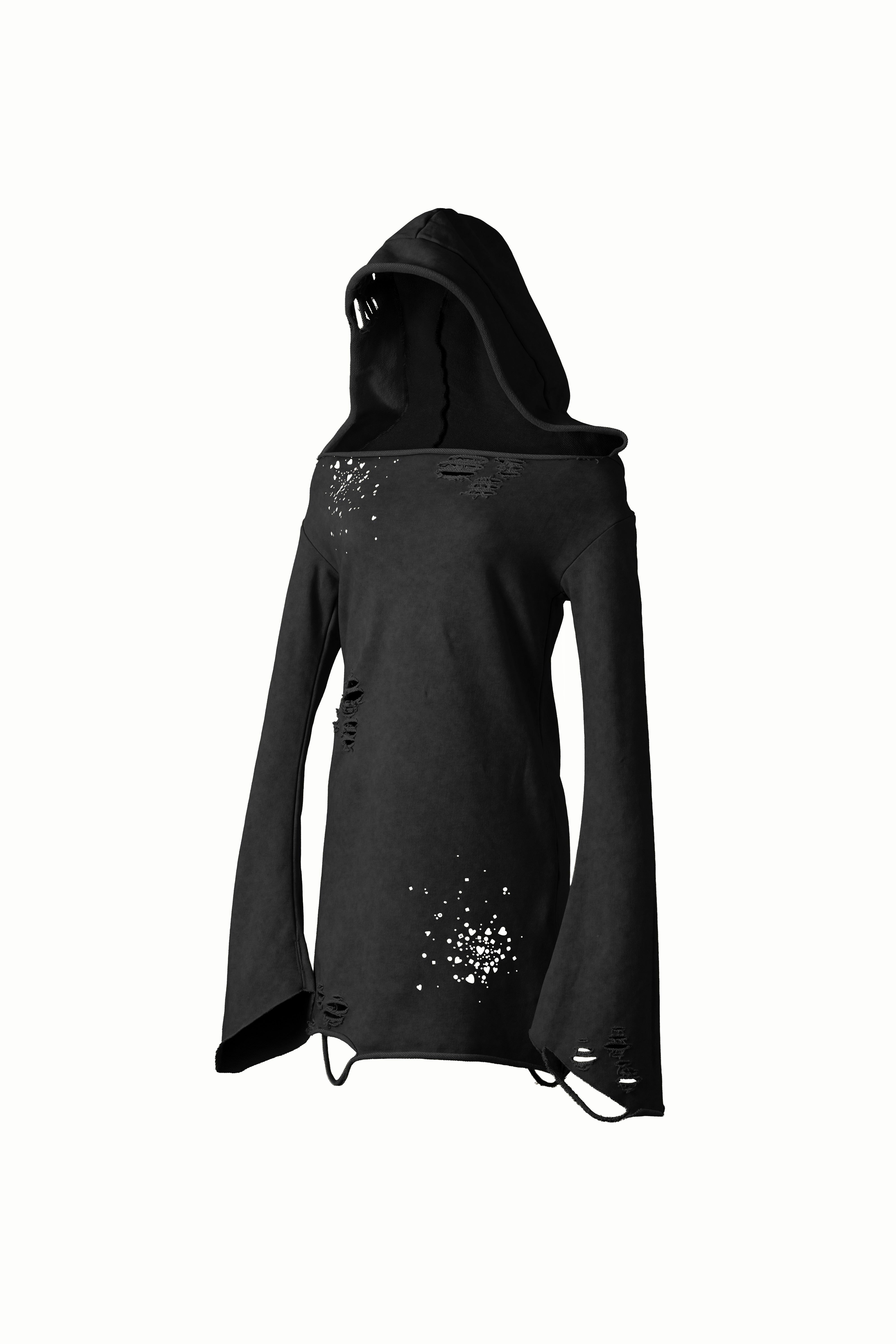トップス neith. love veil sweat dress (black) Love Veil Sweat Dress(Black) – neith.onlinestore