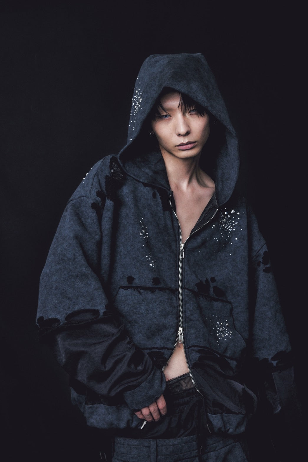 Meteor Crush Hoodie(Black)