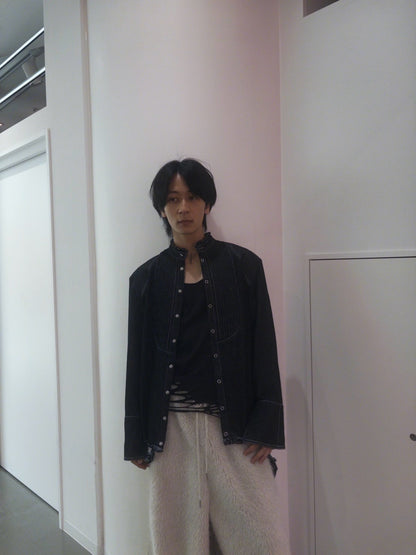 [Late September] Denim Shirt (Black)